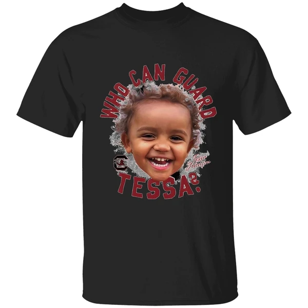 South Carolina Ncaa Womens Basketball Tessa Johnson Who Can Guard Tessa Shirt - Image 7