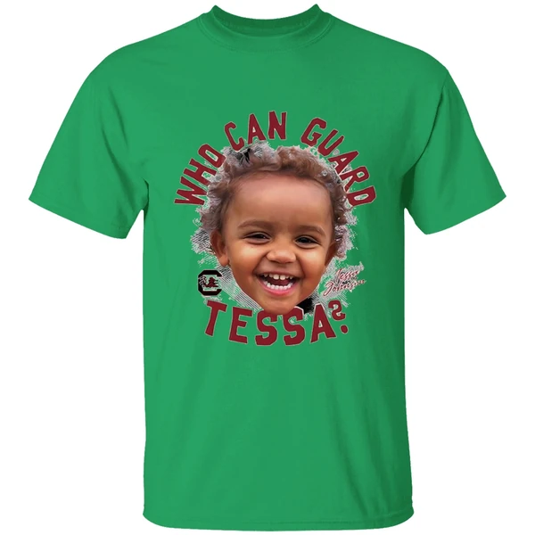 South Carolina Ncaa Womens Basketball Tessa Johnson Who Can Guard Tessa Shirt - Image 8
