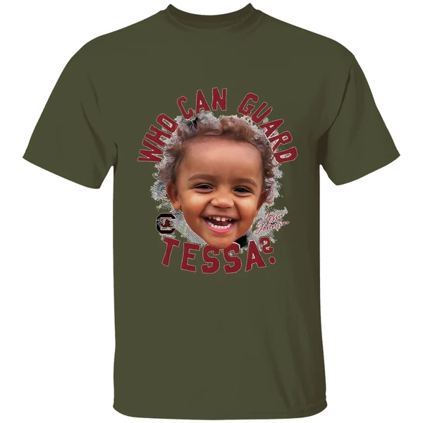 South Carolina Ncaa Womens Basketball Tessa Johnson Who Can Guard Tessa Shirt - Image 9