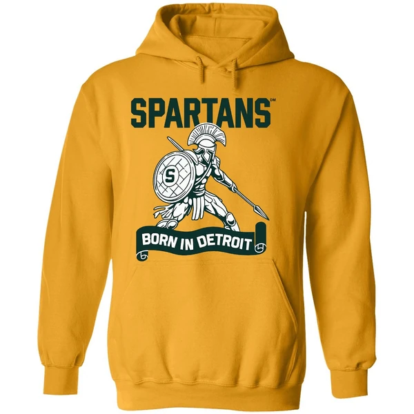 Spartans Born In Detroit Hoodie