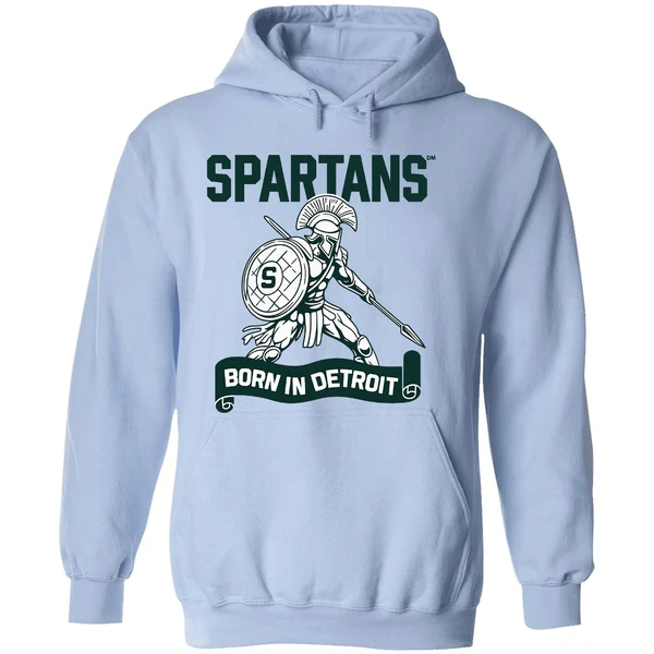 Spartans Born In Detroit Hoodie - Image 4