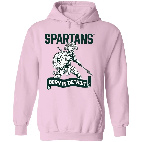 Spartans Born In Detroit Hoodie - Image 5