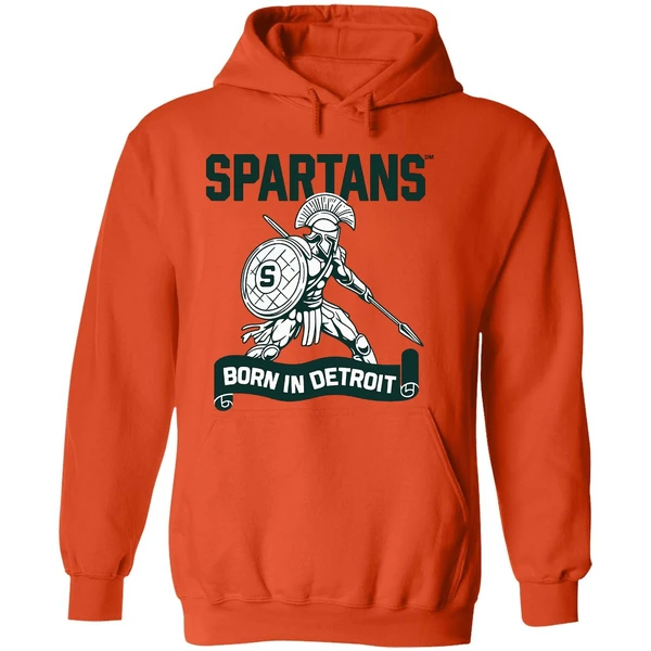 Spartans Born In Detroit Hoodie - Image 6
