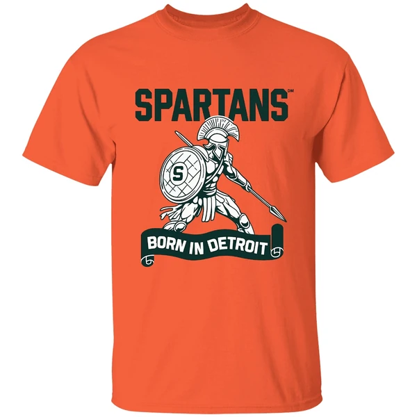 Spartans Born In Detroit Shirt - Image 3