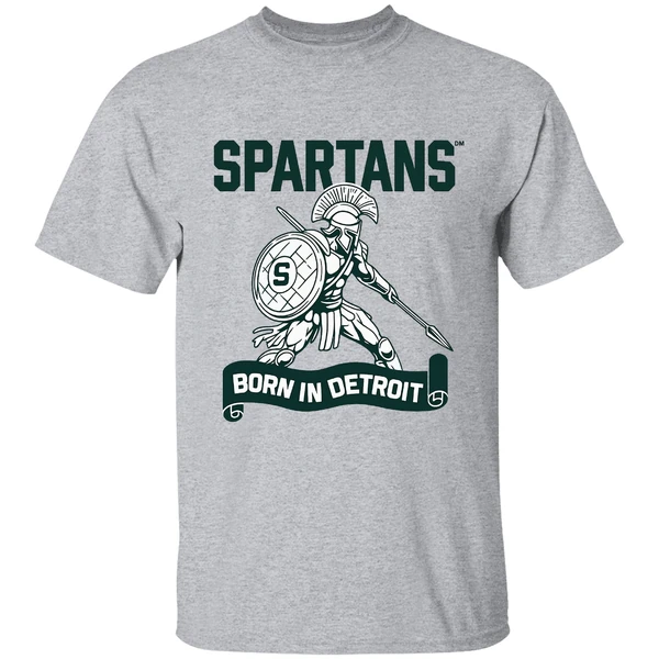 Spartans Born In Detroit Shirt - Image 6