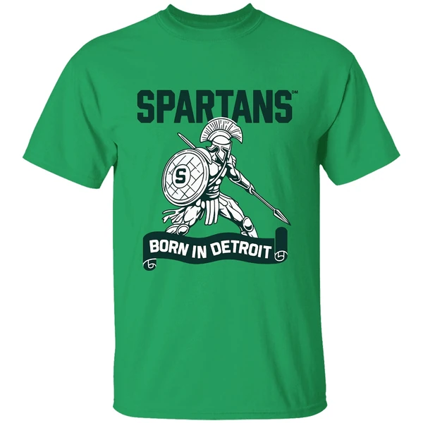 Spartans Born In Detroit Shirt - Image 8