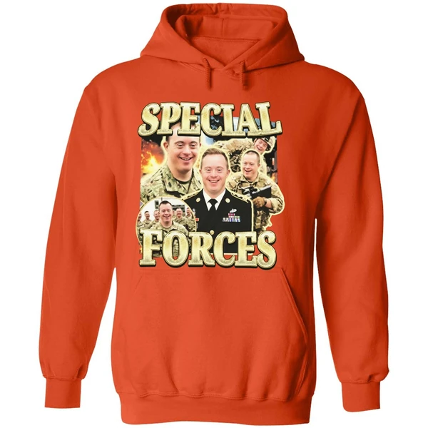 Special Ops Soldier With Down Syndrome Meme Hoodie - Image 6