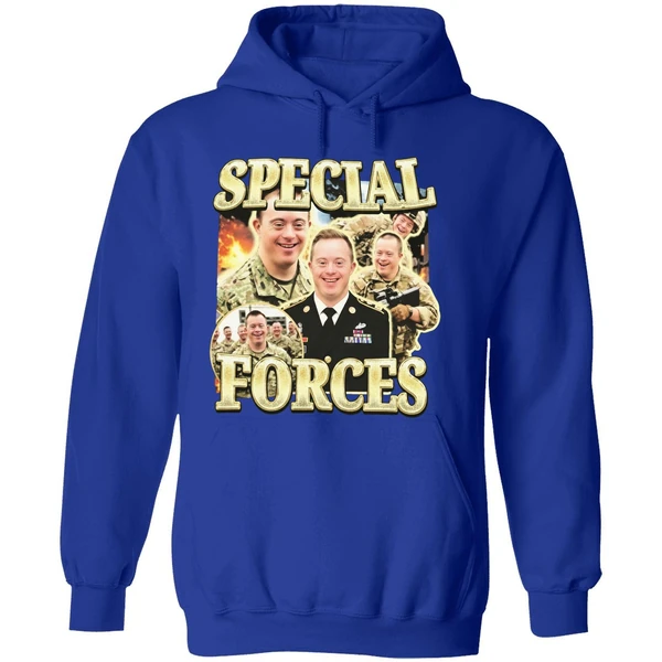 Special Ops Soldier With Down Syndrome Meme Hoodie - Image 7