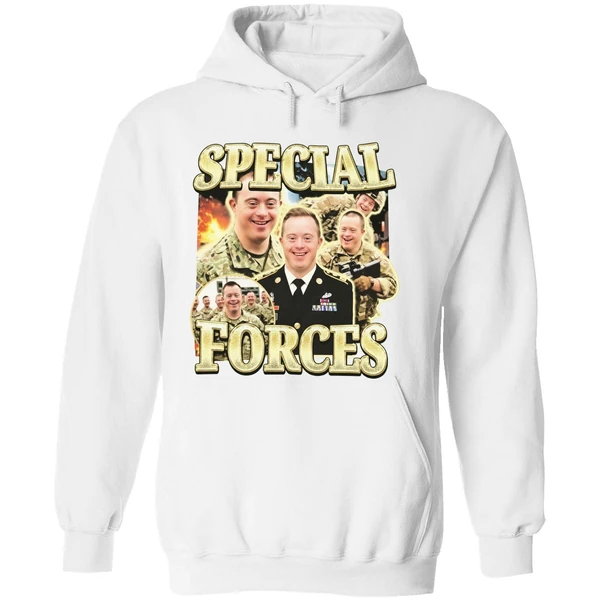Special Ops Soldier With Down Syndrome Meme Hoodie - Image 8