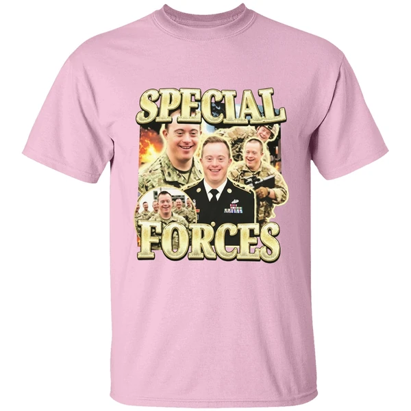 Special Ops Soldier With Down Syndrome Meme Shirt - Image 3