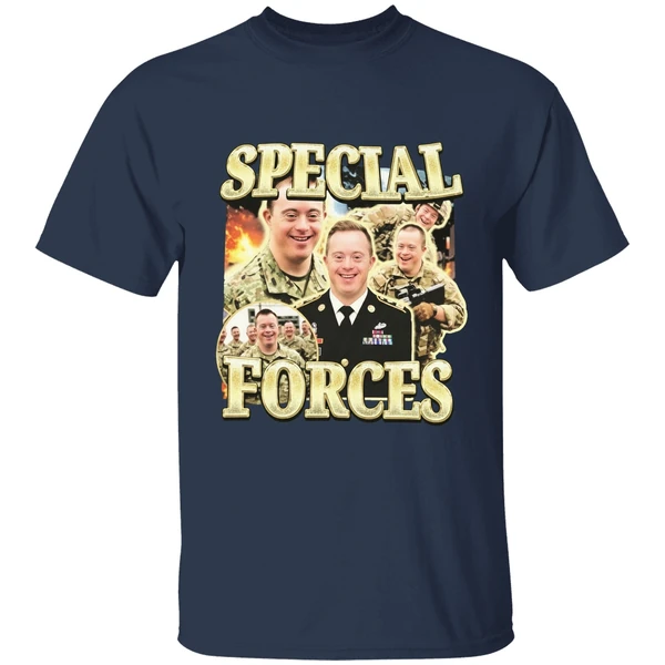 Special Ops Soldier With Down Syndrome Meme Shirt - Image 5
