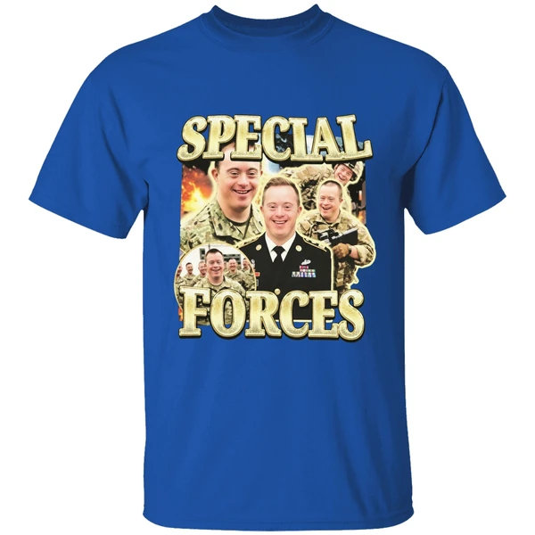 Special Ops Soldier With Down Syndrome Meme Shirt - Image 8