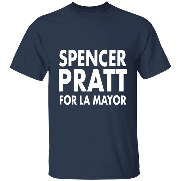 spencer pratt for la mayor 2026 shirt navy