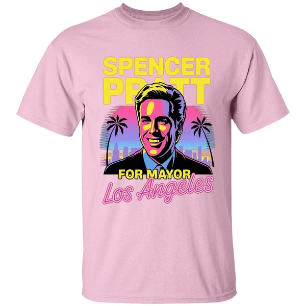 spencer pratt for los angeles mayor california shirt lightpink
