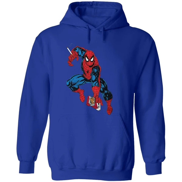 Spider Man Mac Miller Cigarette Smoking Hoodie - Image 7