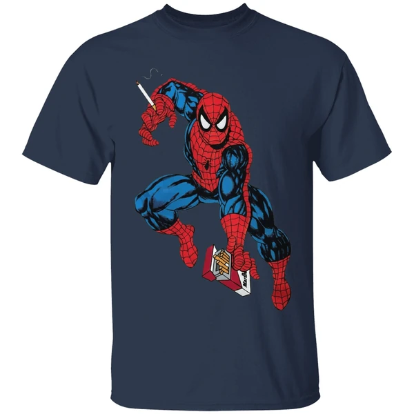 spider-man-mac-miller-cigarette-smoking-shirt-navy