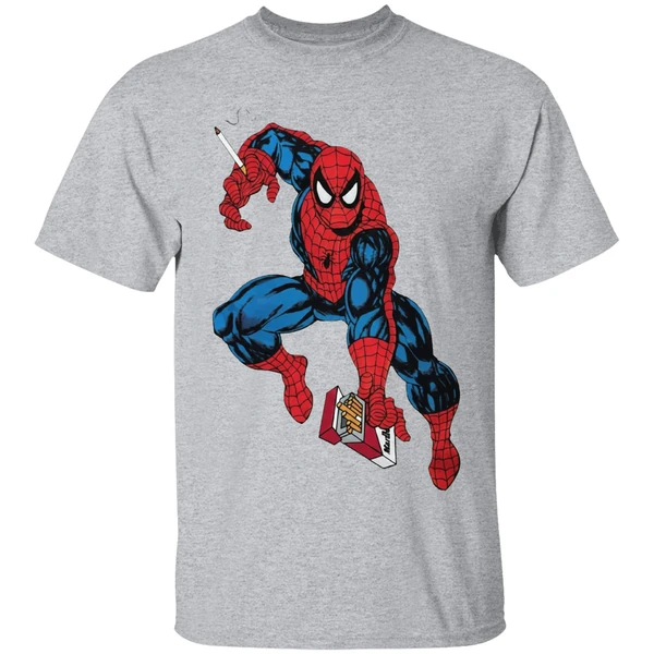Spider Man Mac Miller Cigarette Smoking Shirt - Image 9