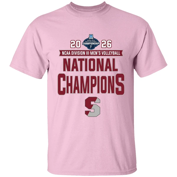 springfield college mens volleyball 2026 ncaa division iii national champions shirt lightpink