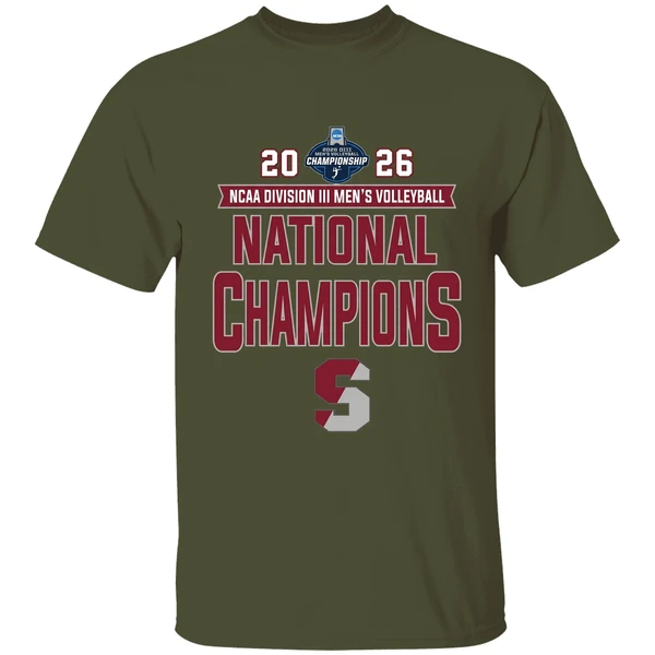 springfield college mens volleyball 2026 ncaa division iii national champions shirt militarygreen