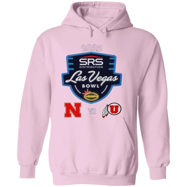 Srs Distribution Las Vegas Bowl 2025 Utah Utes Vs Nebraska Cornhuskers Logo Hoodie - Image 5