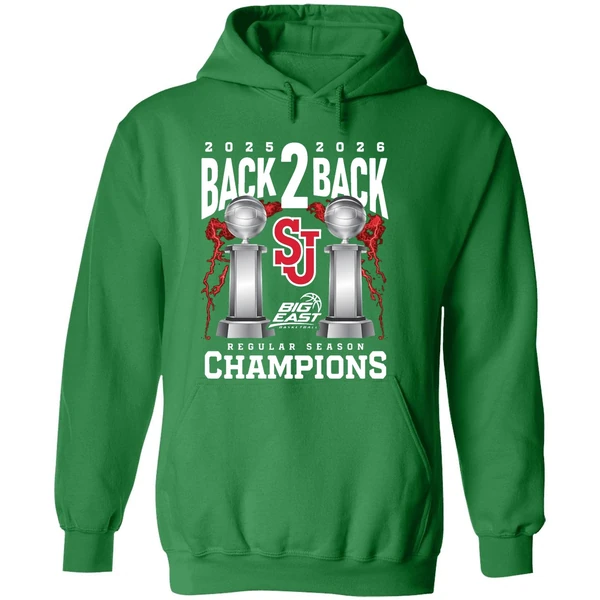 St Johns Mens Basketball 2025 26 Big East Back To Back Regular Hoodie - Image 2