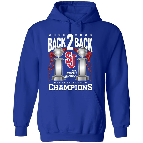 St Johns Mens Basketball 2025 26 Big East Back To Back Regular Hoodie - Image 7