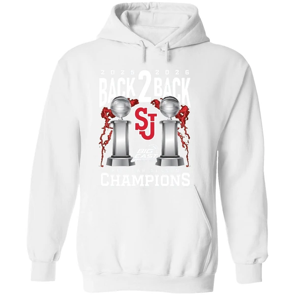 St Johns Mens Basketball 2025 26 Big East Back To Back Regular Hoodie - Image 8