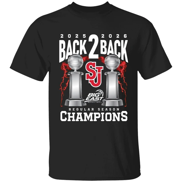 St Johns Mens Basketball 2025 26 Big East Back To Back Regular Shirt