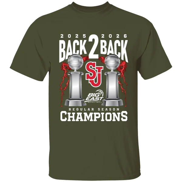 st johns mens basketball 2025 26 big east back to back regular shirt militarygreen