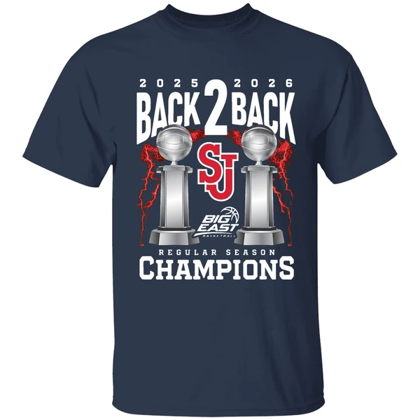 St Johns Mens Basketball 2025 26 Big East Back To Back Regular Shirt - Image 5