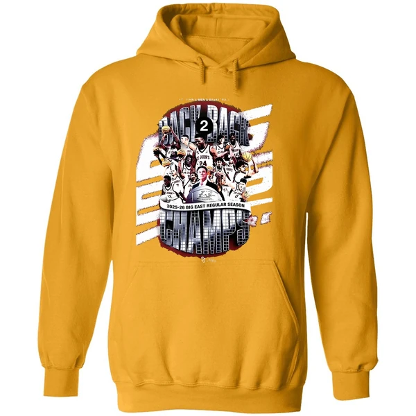 St Johns Red Storm Big East Back To Back Regular Season Champions 2025 2026 Hoodie