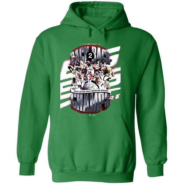 St Johns Red Storm Big East Back To Back Regular Season Champions 2025 2026 Hoodie - Image 2