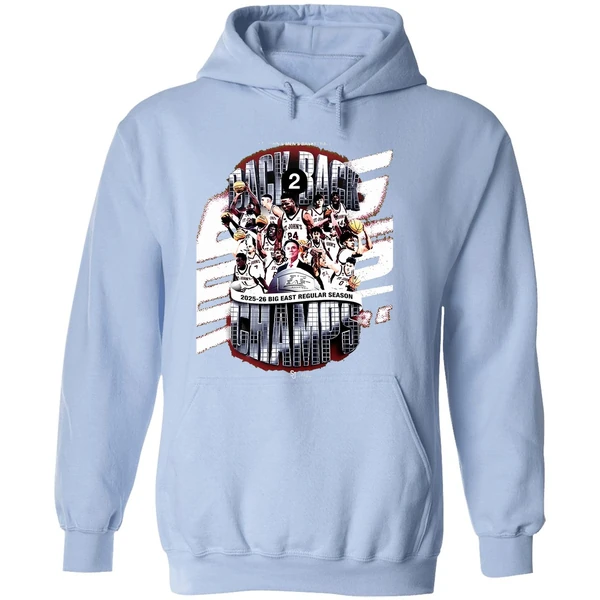 St Johns Red Storm Big East Back To Back Regular Season Champions 2025 2026 Hoodie - Image 4