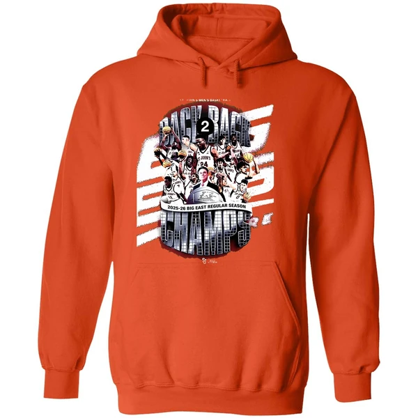 St Johns Red Storm Big East Back To Back Regular Season Champions 2025 2026 Hoodie - Image 6