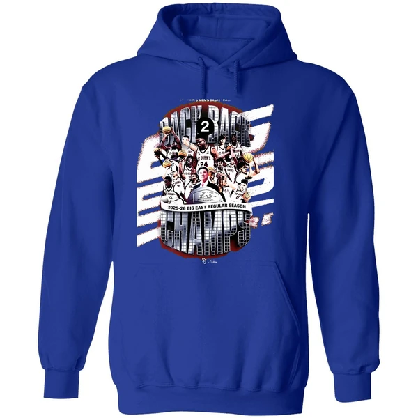 St Johns Red Storm Big East Back To Back Regular Season Champions 2025 2026 Hoodie - Image 7
