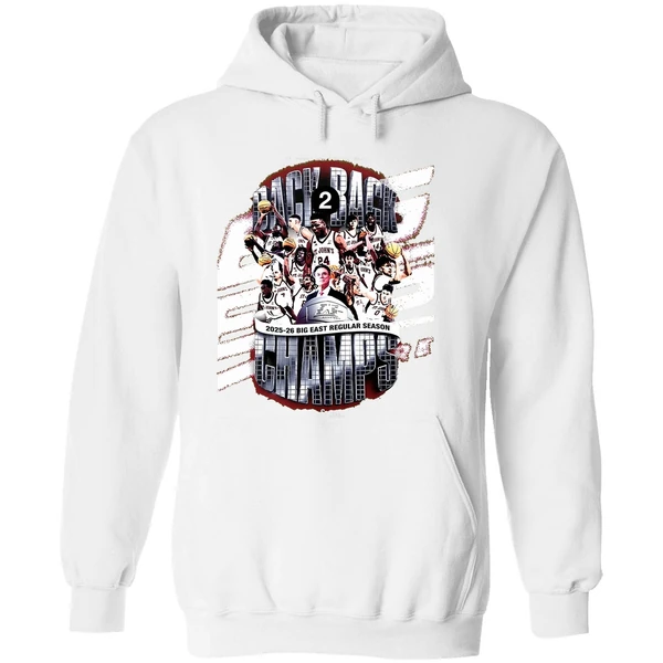 St Johns Red Storm Big East Back To Back Regular Season Champions 2025 2026 Hoodie - Image 8