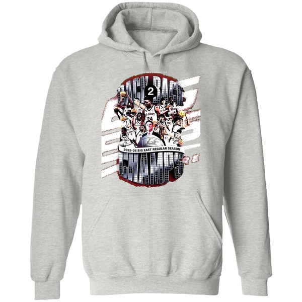 St Johns Red Storm Big East Back To Back Regular Season Champions 2025 2026 Hoodie - Image 9