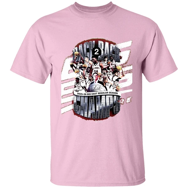 St Johns Red Storm Big East Back To Back Regular Season Champions 2025 2026 Shirt - Image 3