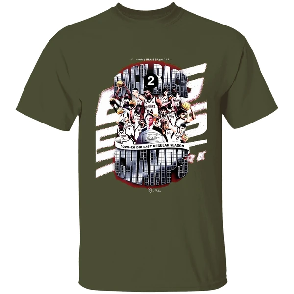 St Johns Red Storm Big East Back To Back Regular Season Champions 2025 2026 Shirt - Image 4