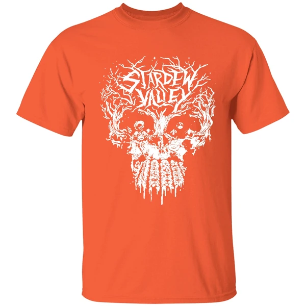 stardew valley skulldew valley shirt orange