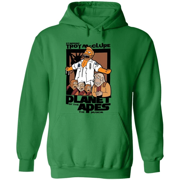 Starring Troy Mcclure Planet Of The Apes The Musical Hoodie - Image 2