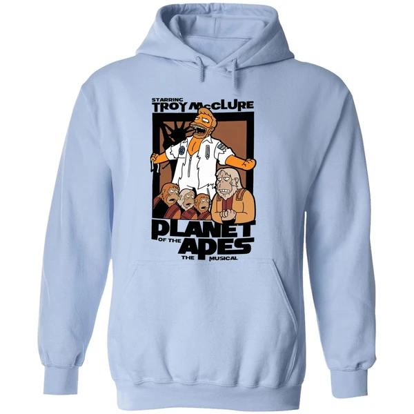 Starring Troy Mcclure Planet Of The Apes The Musical Hoodie - Image 4