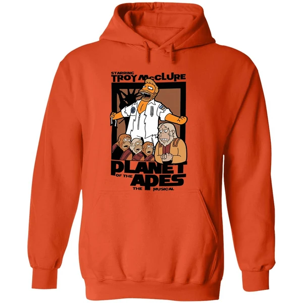 Starring Troy Mcclure Planet Of The Apes The Musical Hoodie - Image 6