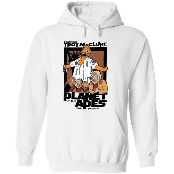 Starring Troy Mcclure Planet Of The Apes The Musical Hoodie - Image 8