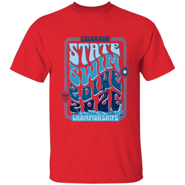 state girls swim dive championship chsaa 2026 shirt red