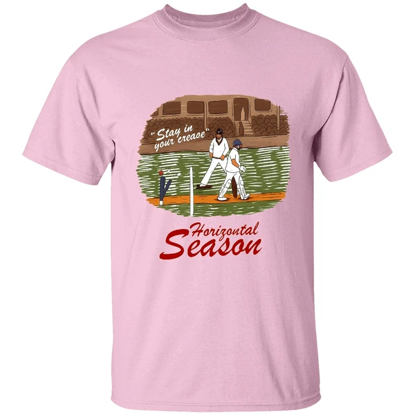 Stay In Your Crease Horizontal Season Cricket Scene Shirt - Image 2