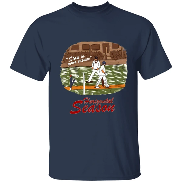 Stay In Your Crease Horizontal Season Cricket Scene Shirt - Image 4