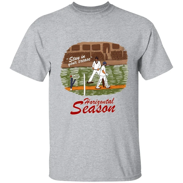 Stay In Your Crease Horizontal Season Cricket Scene Shirt