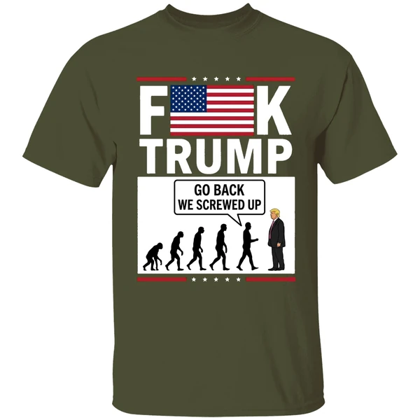 Stephen Colbert Fuck Trump Go Back We Screwed Up Shirt - Image 4