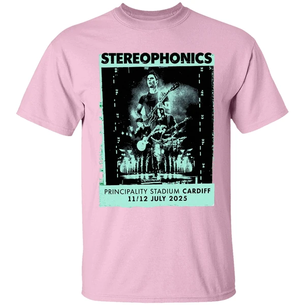 stereophonics principality stadium cardiff 11 12 july 2025 shirt lightpink